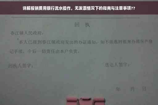 详解报销费用银行流水操作，无发票情况下的指南与注意事项??
