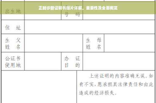 正畸诊断证明书图片详解，重要性及全面概览