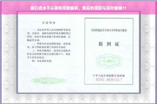 银行流水不认转账现象解析，背后的原因与应对策略??