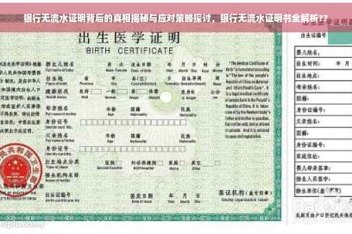 银行无流水证明背后的真相揭秘与应对策略探讨，银行无流水证明书全解析??
