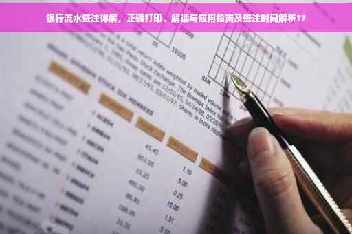 银行流水签注详解，正确打印、解读与应用指南及签注时间解析??