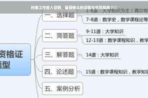 村委工作收入证明，基层奋斗的证明与书写指南 ?⚡️