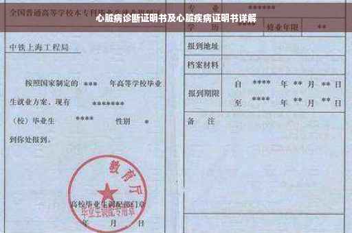 心脏病诊断证明书及心脏疾病证明书详解