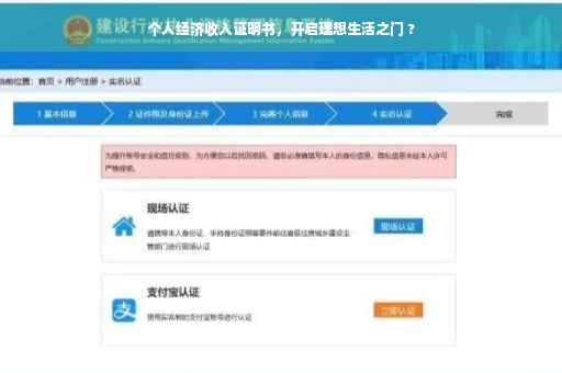 个人经济收入证明书，开启理想生活之门 ?