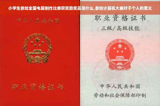小学生参加全国电脑制作比赛获奖励奖品是什么,参加计算机大赛对于个人的意义