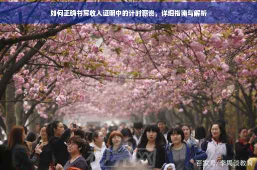 如何正确书写收入证明中的计时薪资，详细指南与解析
