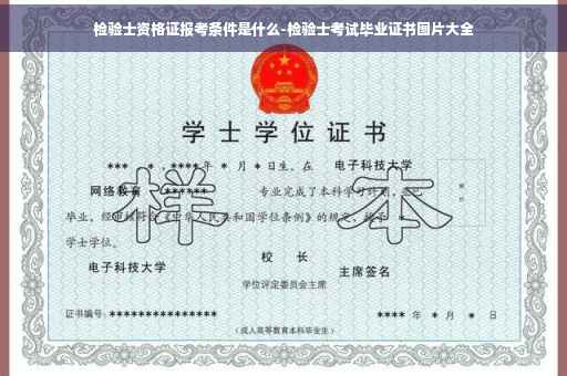 检验士资格证报考条件是什么-检验士考试毕业证书图片大全