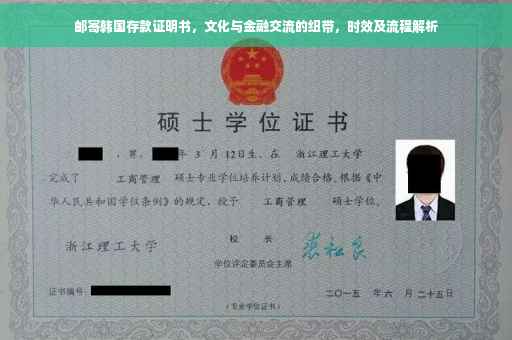邮寄韩国存款证明书，文化与金融交流的纽带，时效及流程解析