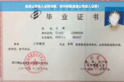 滴滴公司收入证明详解，如何获取滴滴公司收入证明？