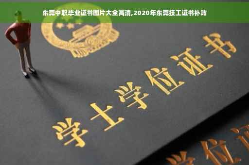东莞中职毕业证书图片大全高清,2020年东莞技工证书补贴