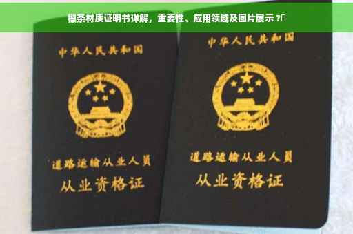 檩条材质证明书详解，重要性、应用领域及图片展示 ?✨