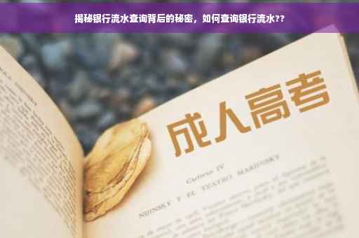 揭秘银行流水查询背后的秘密，如何查询银行流水??