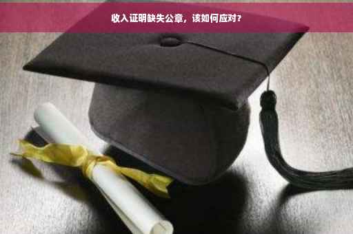 收入证明缺失公章，该如何应对？