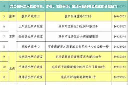 对公银行流水查询详解，步骤、注意事项、常见问题解答及查询时长探秘??