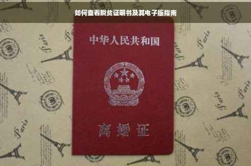 如何查看脱贫证明书及其电子版指南
