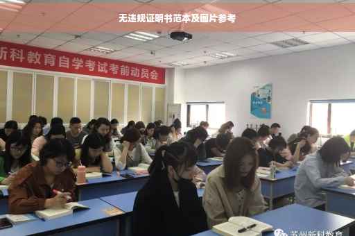 无违规证明书范本及图片参考