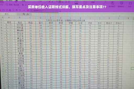 买房单位收入证明格式详解，撰写要点及注意事项??