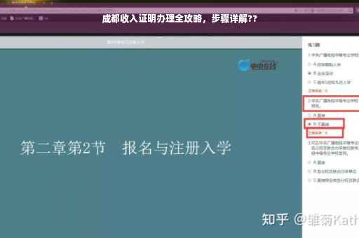 成都收入证明办理全攻略，步骤详解??