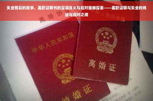 失业背后的故事，离职证明书的深层含义与应对策略探索——离职证明与失业的挑战与应对之道