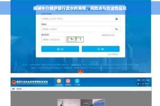 揭秘中介提供银行流水的真相，风险点与合法性探究