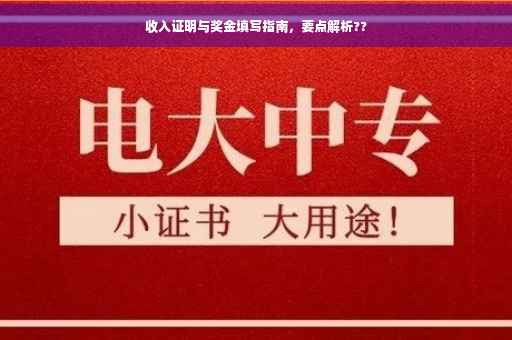 收入证明与奖金填写指南，要点解析??