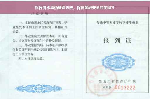 银行流水真伪鉴别方法，保障金融安全的关键?✨
