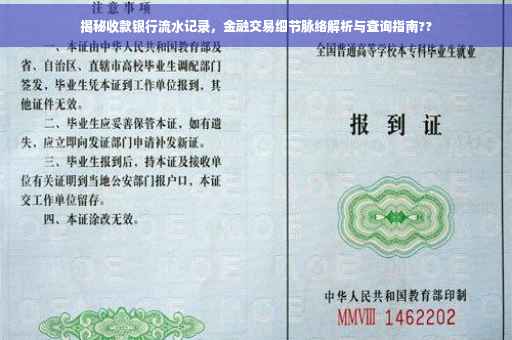 揭秘收款银行流水记录，金融交易细节脉络解析与查询指南??