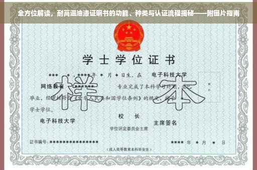 全方位解读，耐高温油漆证明书的功能、种类与认证流程揭秘——附图片指南