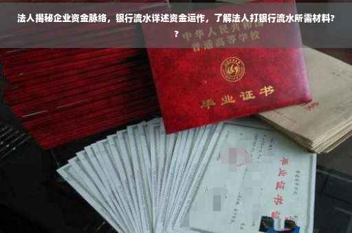法人揭秘企业资金脉络，银行流水详述资金运作，了解法人打银行流水所需材料??