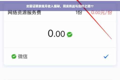 贫困证明家庭月收入揭秘，现实挑战与应对之道??