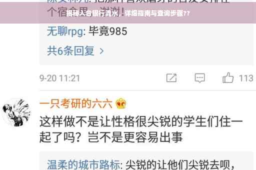 揭秘入台银行流水，详细指南与查询步骤??