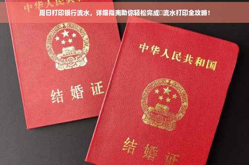 周日打印银行流水，详细指南助你轻松完成✅流水打印全攻略！