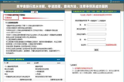 奖学金银行流水详解，申请流程、查询方法、注意事项及成功案例