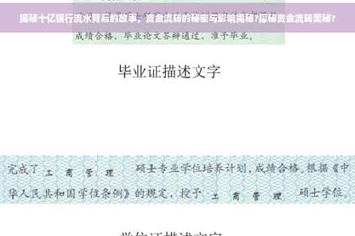 揭秘十亿银行流水背后的故事，资金流转的秘密与影响揭秘?探秘资金流转奥秘?