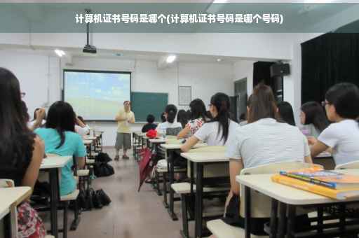计算机证书号码是哪个(计算机证书号码是哪个号码)
