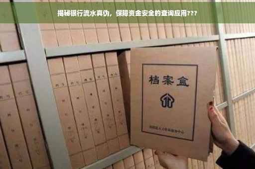 揭秘银行流水真伪，保障资金安全的查询应用???