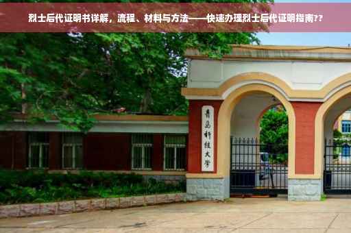 烈士后代证明书详解，流程、材料与方法——快速办理烈士后代证明指南??