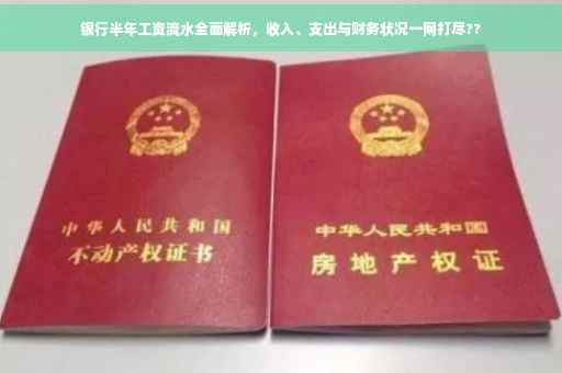 银行半年工资流水全面解析，收入、支出与财务状况一网打尽??