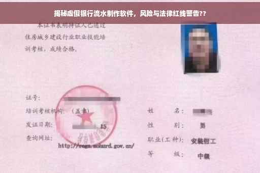 揭秘虚假银行流水制作软件，风险与法律红线警告??