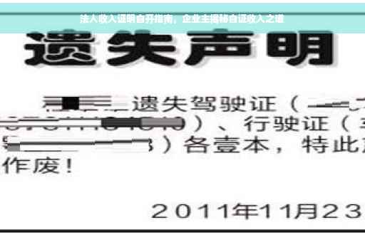 法人收入证明自开指南，企业主揭秘自证收入之道