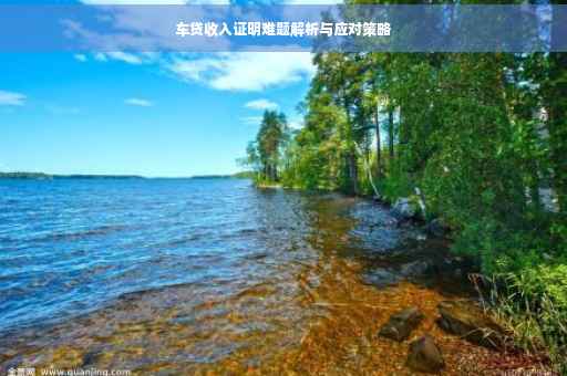 车贷收入证明难题解析与应对策略