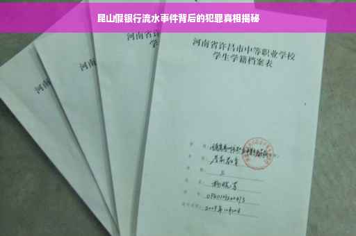 昆山假银行流水事件背后的犯罪真相揭秘