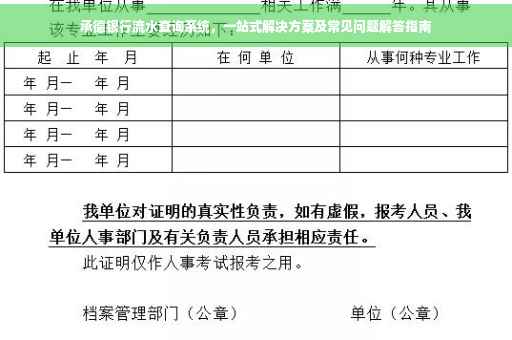 承德银行流水查询系统，一站式解决方案及常见问题解答指南