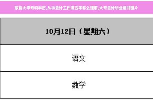 取得大学专科学历,从事会计工作满五年怎么理解,大专会计毕业证书图片 取得大学专科学历,从事会计工作满五年怎么理解,大专会计毕业证书图片