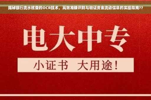 揭秘银行流水核查的OCR技术，高效准确识别与验证资金流动信息的实操指南??