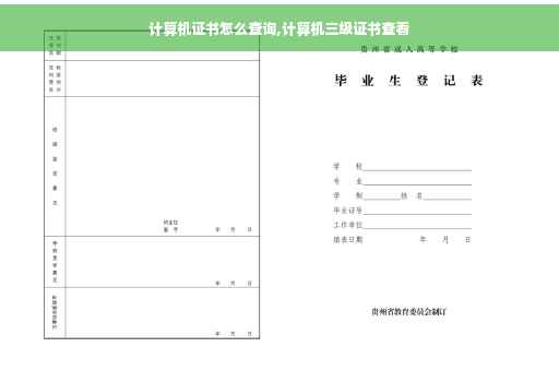 计算机证书怎么查询,计算机三级证书查看