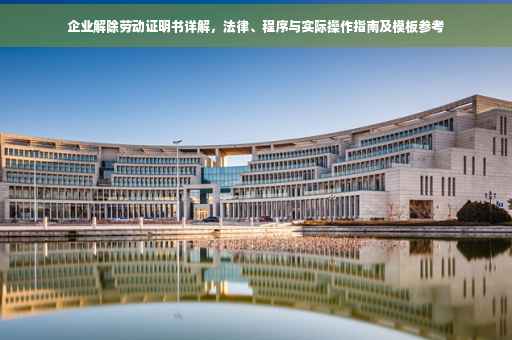 企业解除劳动证明书详解，法律、程序与实际操作指南及模板参考