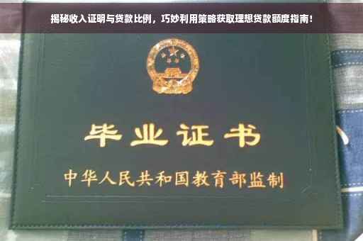 揭秘收入证明与贷款比例，巧妙利用策略获取理想贷款额度指南！