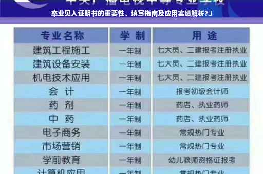 卒业见入证明书的重要性、填写指南及应用实绩解析?✨