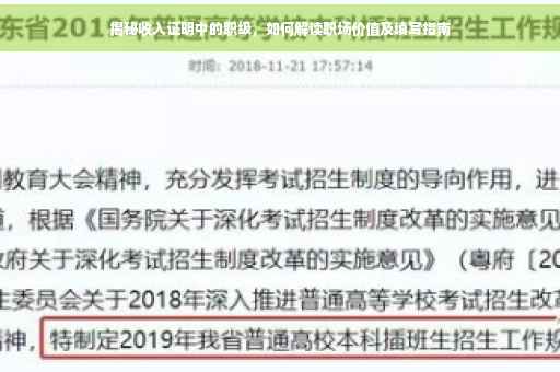 揭秘收入证明中的职级，如何解读职场价值及填写指南